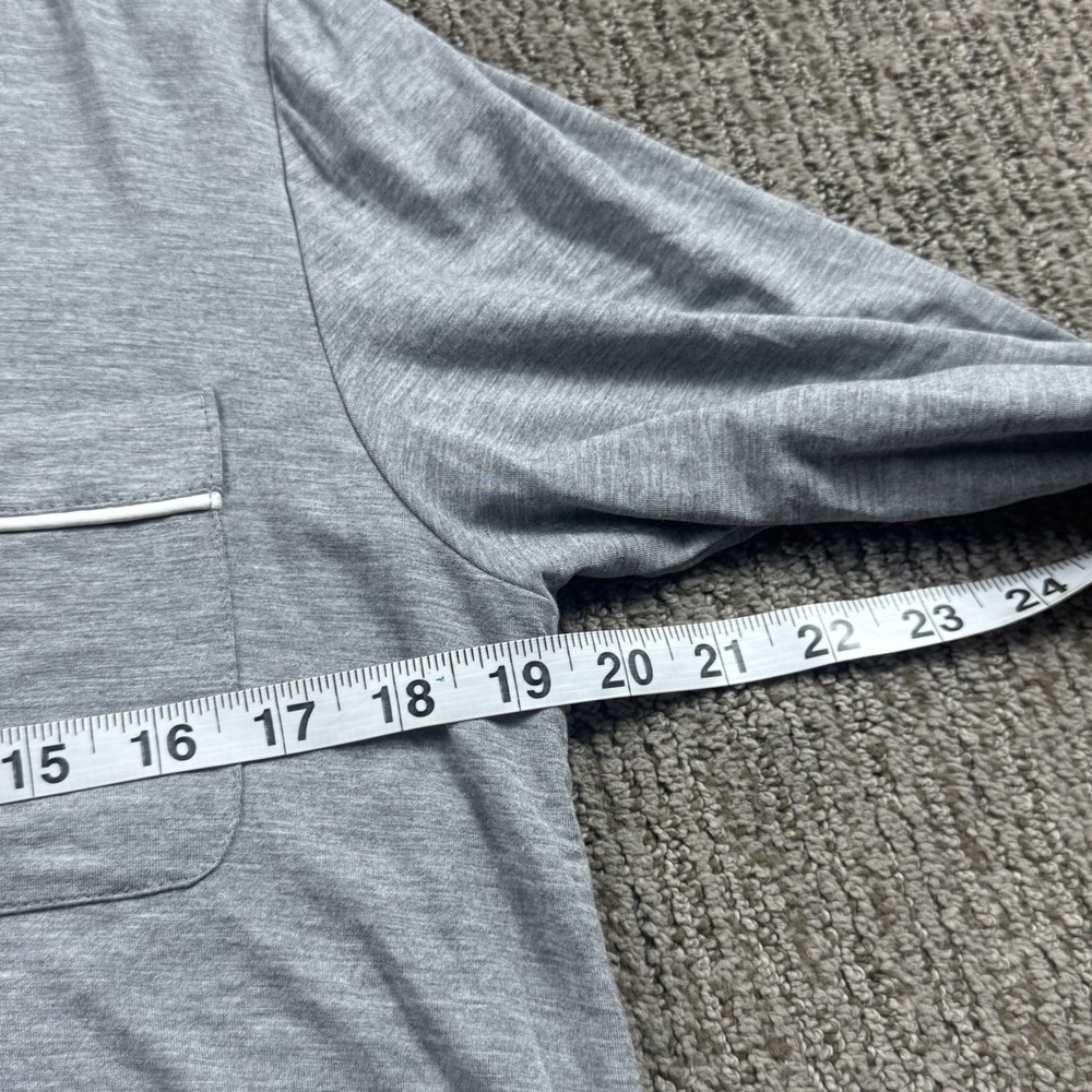 Cozy Earth Womens S Bamboo Stretch Knit Long Sleeve Pajama Top Grey - Picture 4 of 6